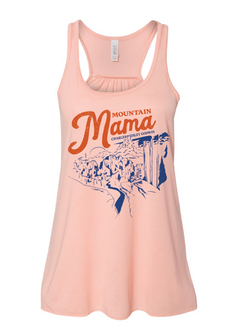 *NEW* "Mountain Mama" LADIES Peach Tank